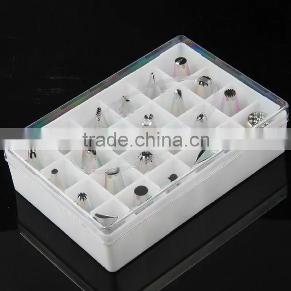 24pc Stainless Steel Nozzles Fondant Icing Piping Tips Cake Decorating Tools DIY Russian Tulip Nozzle Pastry Tip Free photo-3