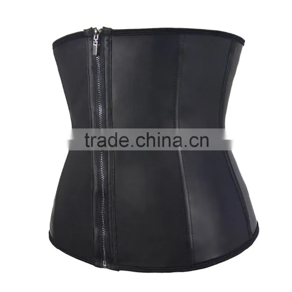 2016 Hot Sales Black Sexy Plus Size Clip And Zip Waist Training Corset Waist Trainers 3xl photo-6