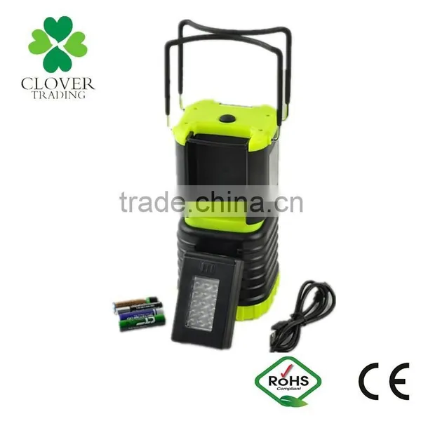 60LED 5W Rechargeable Led Work Light Plastic Material Lamp With Hook