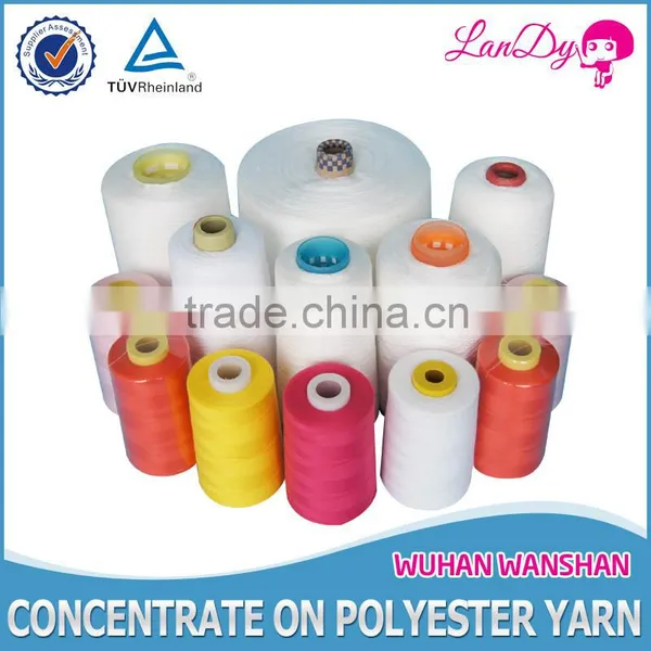 Manufacturer Directly Wholesale 60/3 Semi-dull 100% Polyester Yarn in Plastic or Paper Cone for Knitting and Weaving photo-2