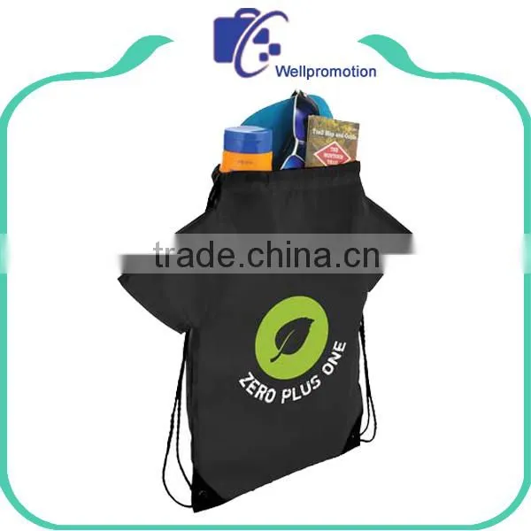 Promotional Custom Waterproof Polyester Drawstring Backpack photo-4