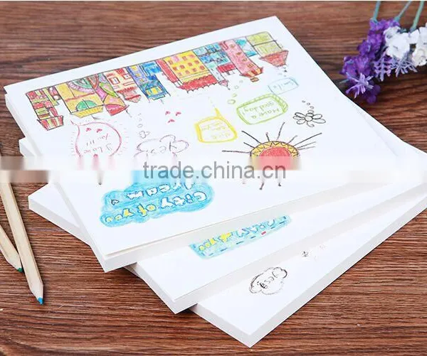 Blank Sketch Book Kids Children Drawing Pad Kraft Paper Notebook School Supplies 2016 photo-2