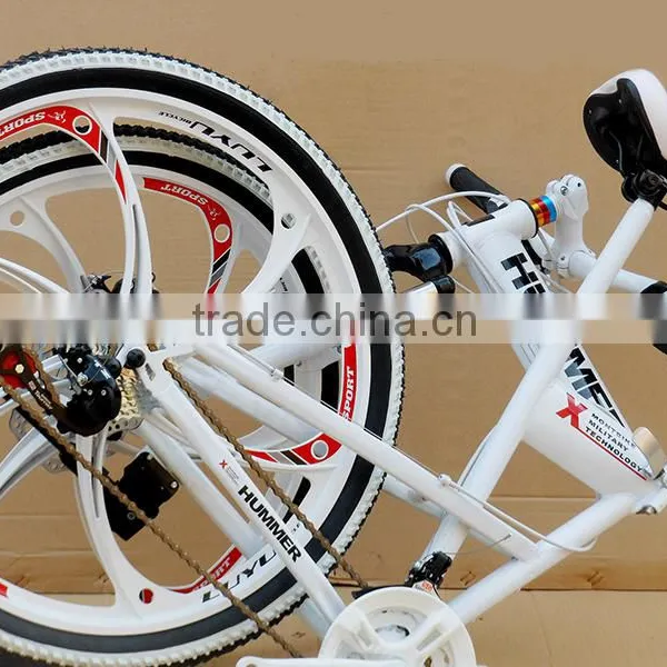 26-inch Folding Mountain Bike 21 Speed High-carbon Steel Mountain Bike photo-4