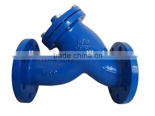 Flange End DN50-DN1400 Ductile Iron y Strainer