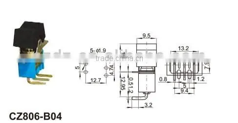 Micro 2 Pin Red 16a Rocker Switch Manufacture 250v T125 R11 3A 250V With CE,ROHS Certificate photo-2