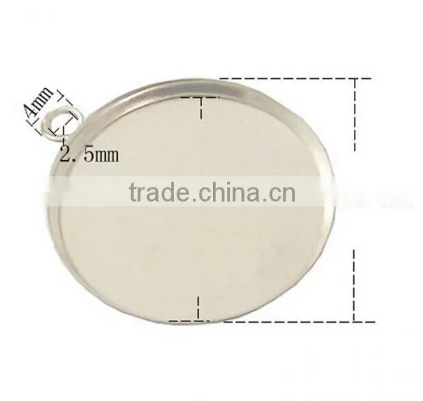 Cheap Price Wholesale Cabochon Pendant /Copper Plated Jewelry Base Pendants For Engraving And Laser photo-6