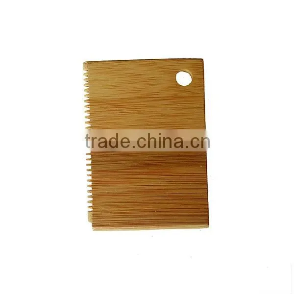 Custom Eco-friendly Bamboo Surf Wax Comb in Surfing photo-3