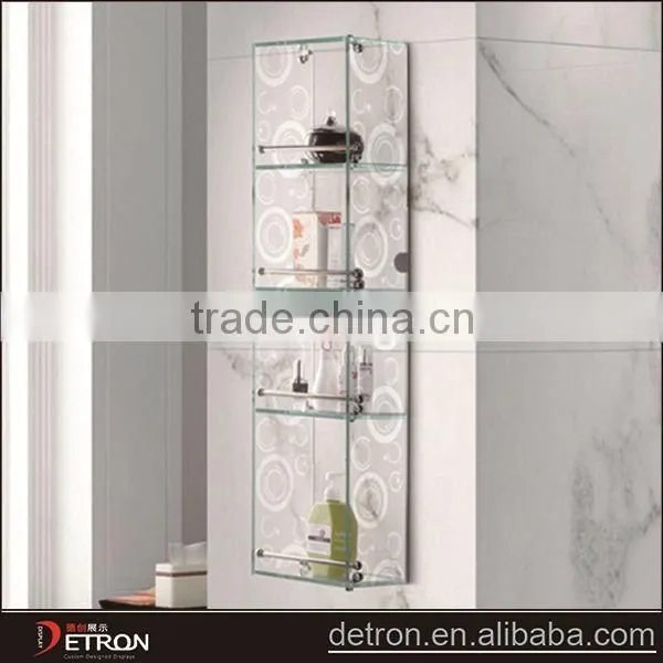 Modern bathroom wall case corner shelf unit