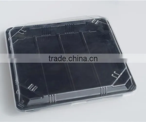 SM1-3114Black Disposable Rectangular Food Tray With Lid photo-3