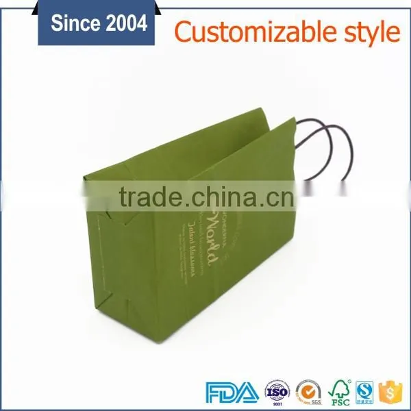 High Quality Small Hand-made Kraft Gift Paper Bag photo-4