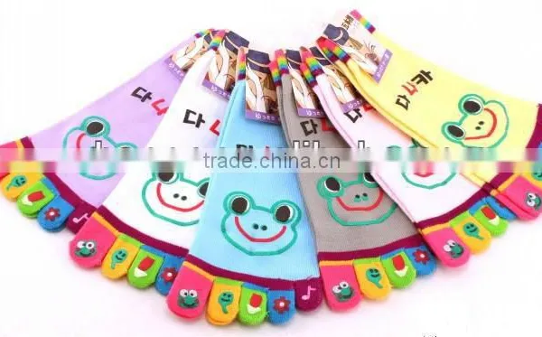 Women's Five Toe Socks, Frog Toe Socks, Lovey Cartoon Summer Toe Socks