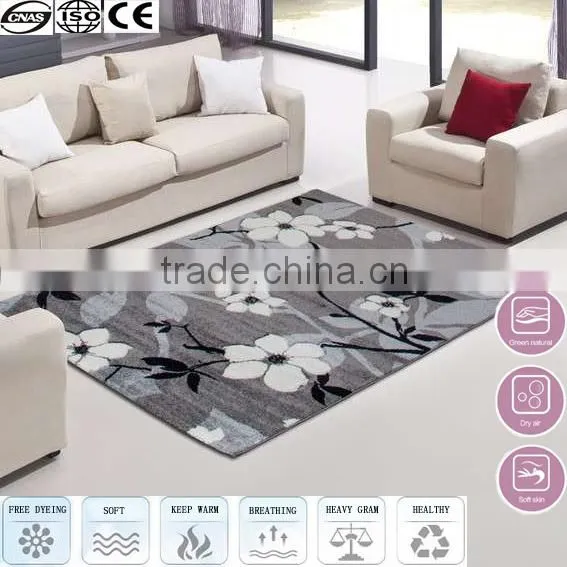 2016 Hot Sale Grey Flower Silk Shaggy Carpet Carpets Flooring Carpet Prices