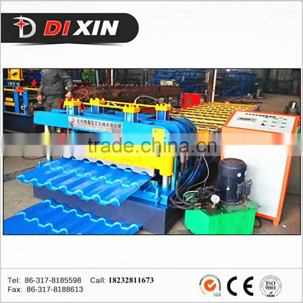 Roof or Wall Cladding System Use Machine,glazed Tile Profile Roll Forming Machine photo-6