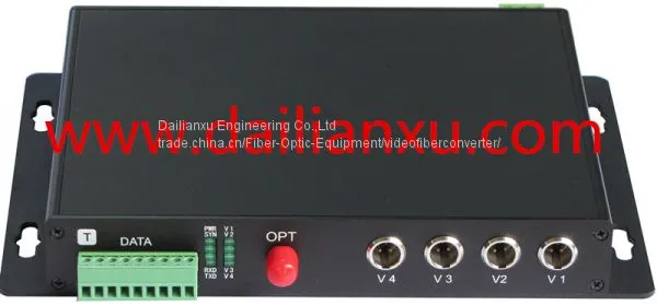 4channels XLR Balanced MONO Audio Fiber Optic Transmitter and Recever