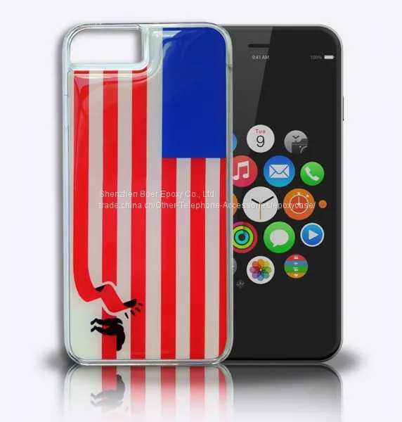 High Quality PC Epoxy Resin Selfie Case For IPhone 7 and 7 Plus