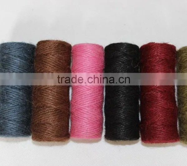Double Colored and Colorful Jute Twine for Gift Packing Cooking Party Wedding Decorating and DIY photo-2