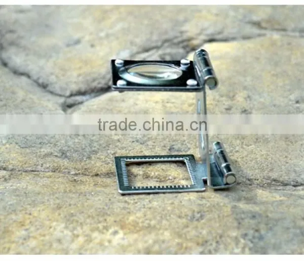 Stainless Steel Folding Magnifier 10X 20MM Portable Mini Magnifying Glass Lupa Loupe for Watch Repair photo-4