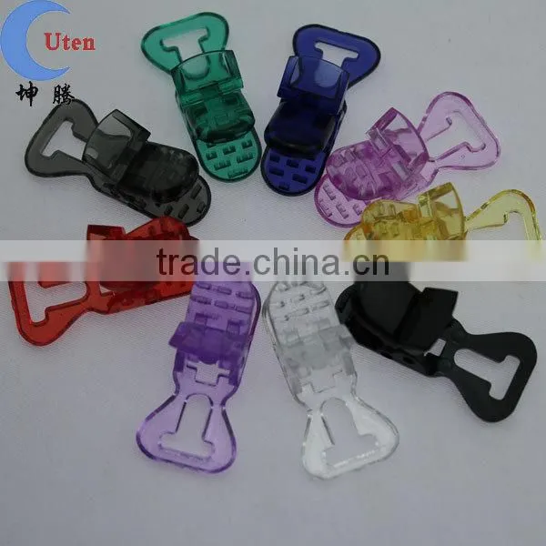 Colorful baby Pacifier badge T plastic Clip