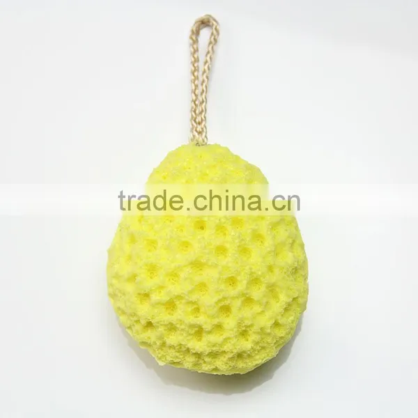Wholesale Bath Sponge Latex-free Exfoliating Sponge Comprised Bamboo Charcoal photo-4