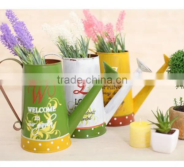 China Top Sell Coloful Decal Cute Galvanized Metal Watering Can photo-4