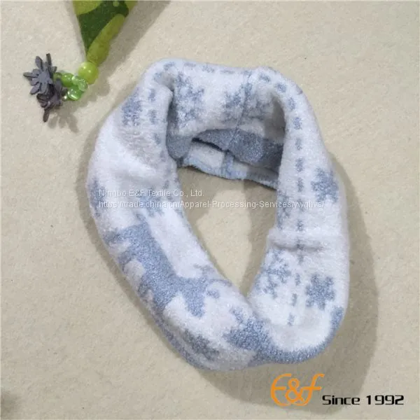 Christmas Jacquard Knitted Hat Neckpiece Set for Children photo-4