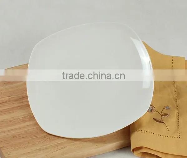 Haonai Hot Sale Product High Quality Square Shape Ceramic Plates Dishes photo-6