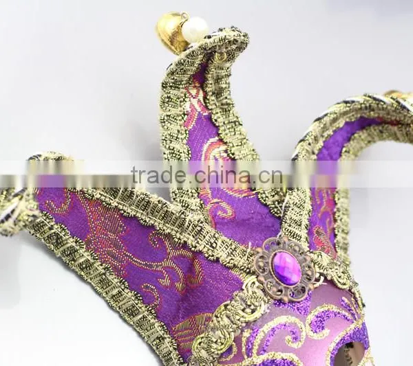 Luxury Gemstone Mini Masks Hand Drawing Venetian Masquerade Party Decoration photo-4
