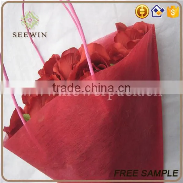 Non Woven Drawstring Packaging Sleeves for Cut Flowers photo-2
