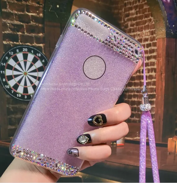 Promotion Gifts Silicone Cell Phone Case Diamond Mobile Phone Cases for IPhone7/7Plus/6/6s/6plus/6splus Tpu Soft Case photo-3