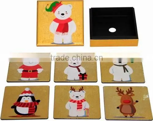 2016 Hot Sale Desktop Products MDF Cup Coaster, Cup Mat, Table Mat photo-3