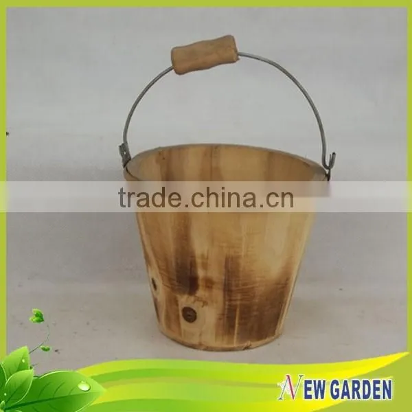 China Different Types Wooden Garden Flower Pot By Handicraft photo-2