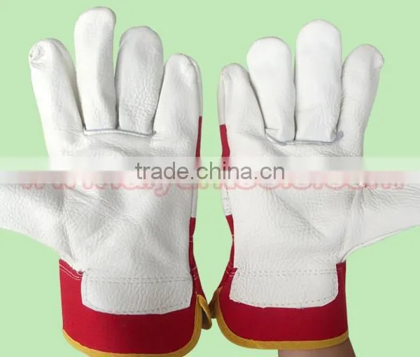 Cow Leather Gloves Work Gloves Cow Split Working Arc-welder's Glove photo-3