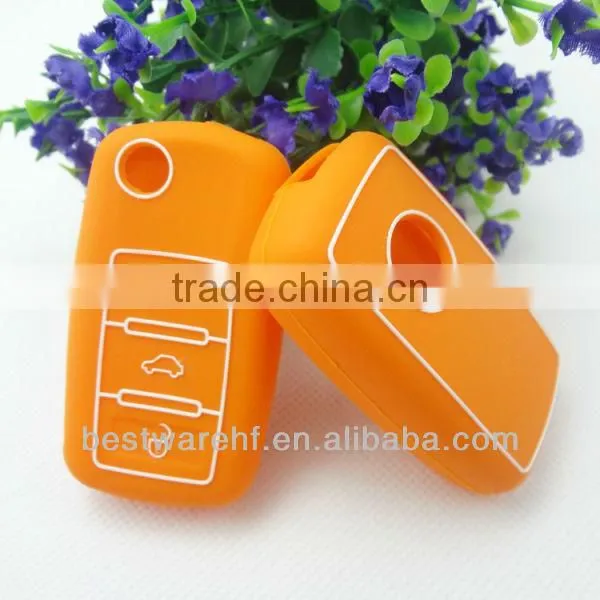 Fashion 2010 2013 Fob Smart Volkswagen 3 Buttons EOS,Loungyee,car Key Cover Jackets.remote Key Cover Case