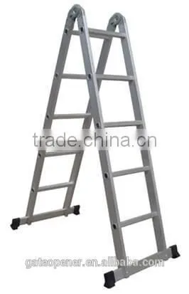 Leapair 12.5ft 3X4 Heavy Duty Multi Purpose Folding Step Ladder Aluminum photo-2