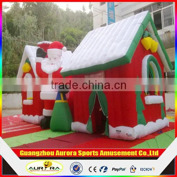 Merry Christmas Inflatable Santa House With Customized Size and Shape photo-3