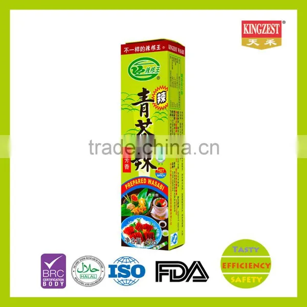 KINGZEST Kosher Ready to Use Horseradish Flavor Wasabi Paste 43g per Tube