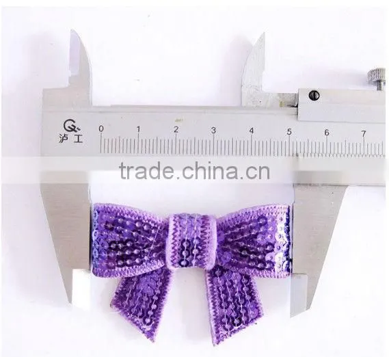 Traditional Magnetic Mullticolor Sequins Hair Bow for the Girls photo-4