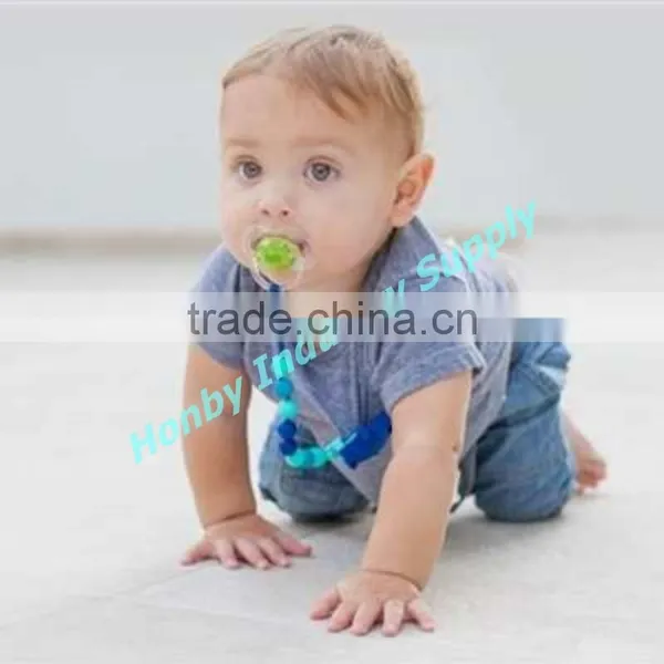 New Designed ABS Bead Resin Baby Pacifier Clip photo-6
