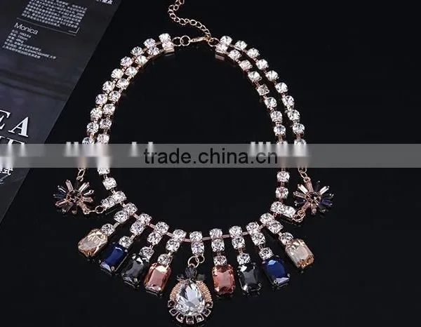 High Quality Western Style Ladies Crystal Necklace photo-2