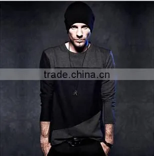 China Menufacturer 2016 Printed Long Sleeve Men Cotton t Shirts Wholesales photo-3