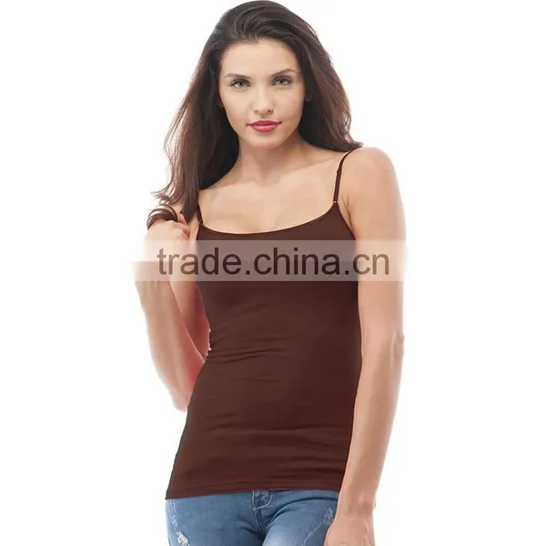 Top Fashion Wholesale Various Color New Model Plain Stringer Tank Top Women photo-4