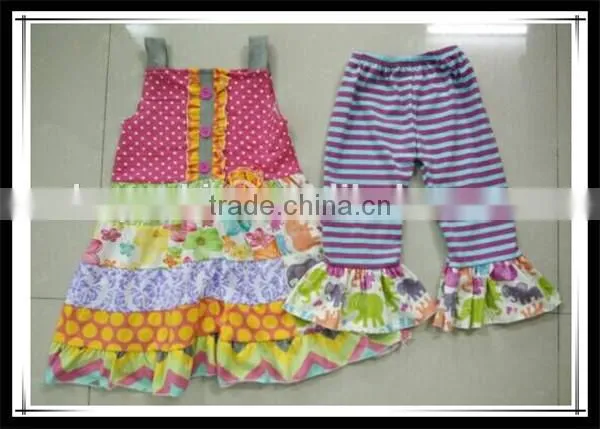 Baby Girl Boutique Colors Ruffle Pants Clothing Set Summer Girl Easter Color Eggs Pattern Clothes Girl Fashion Ruffles Outfits photo-3