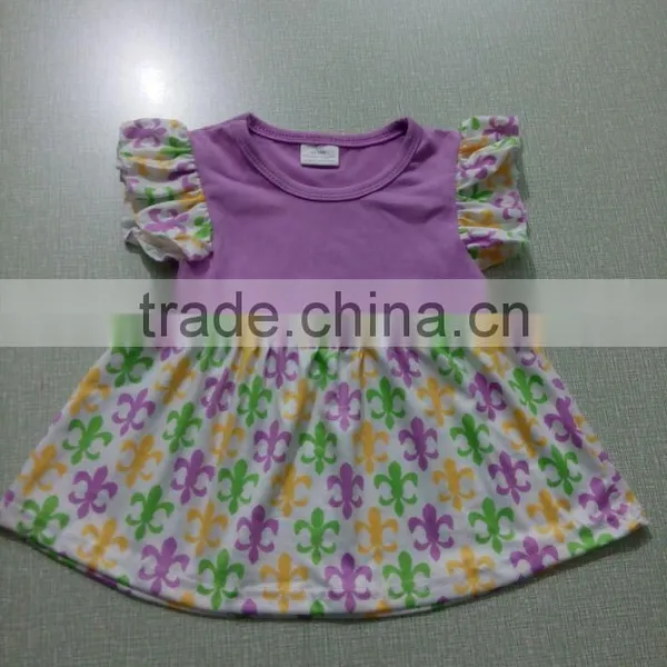 Wholesale Boutique Clothing China Girls Printed Baby Dresses European Style Dresses