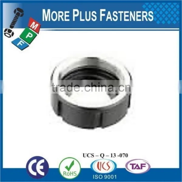 Made in Taiwan Hook Spanner Metric Fine Nylon Insert Round Type Black Phosphate Slotted Steel Round Spanner Nut photo-5