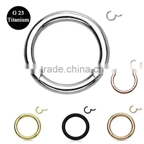 G23 Titanium Solid O-ring Nose Piercing India Body Jewelry Punk Jewelry photo-6