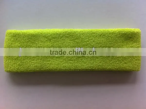 Solid Color Cotton Headband With Embroidery Logo