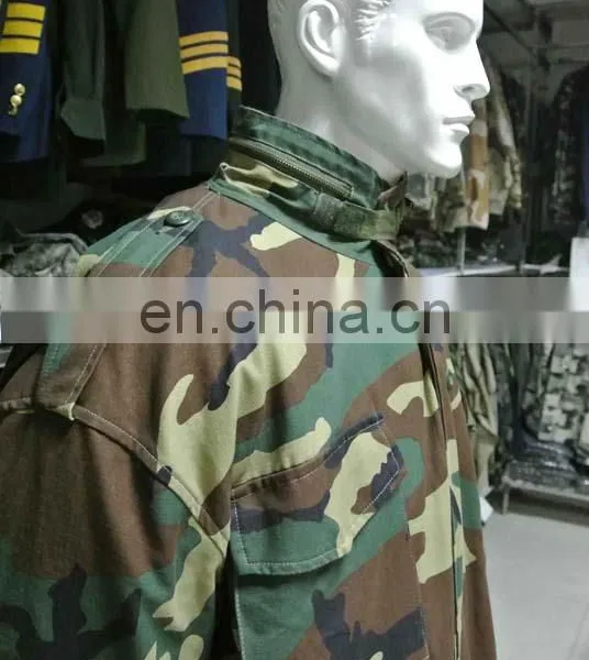 Wholesale Woodland Winter Men Camouflage M65 Field Army Jacket photo-5