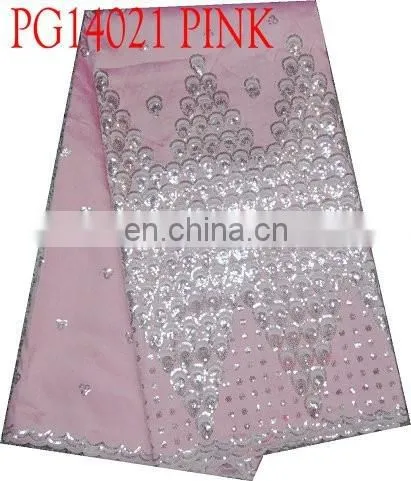 Elegant Nigerian Geoger Lace Material(PG14021) photo-3