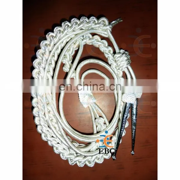 Military Aiguillette, Gold Wire Military Double Tip Uniform Aiguillette, Navy Aiguillette Lanyard, Shoulder Cord photo-6