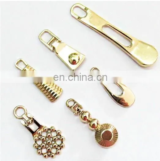 Custom Cool Personalized Brass Metal Zipper Pullers photo-6